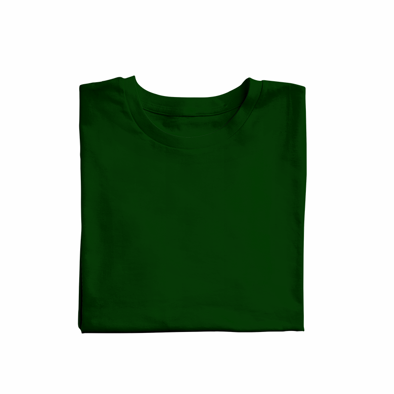 Dark Green solid Unisex T-Shirt