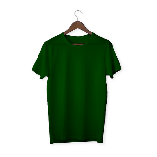 Dark Green solid Unisex T-Shirt