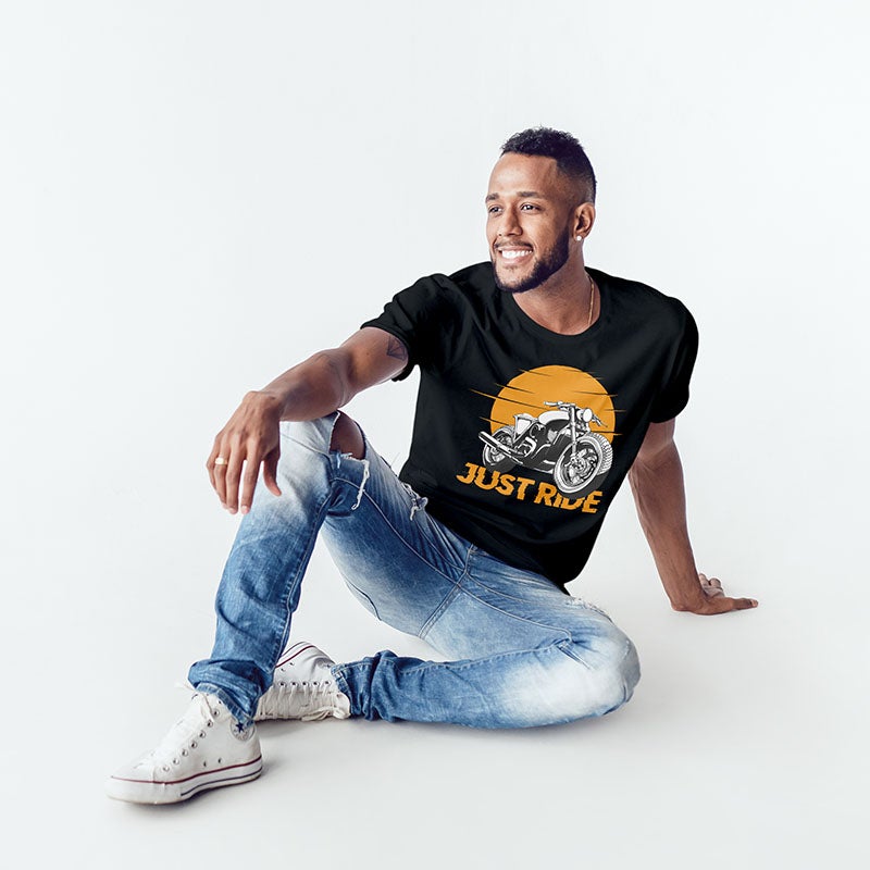 Just Ride Black Unisex T-Shirt