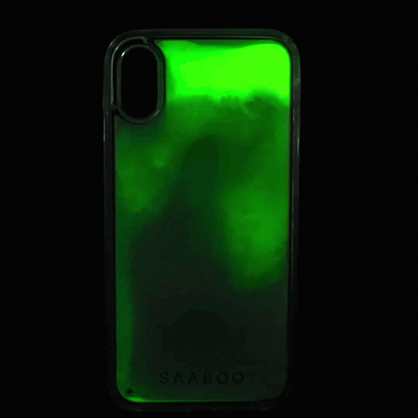 Neon Case - saaboo - Green Neon Sand Glow Case