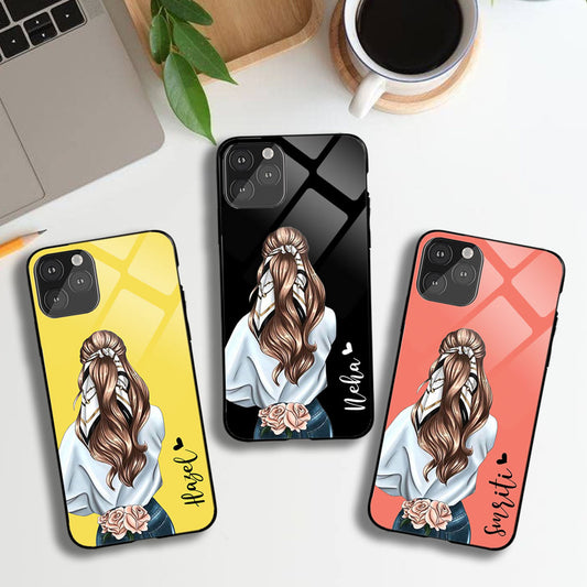 Scarf Girl Name Glossy Protective case