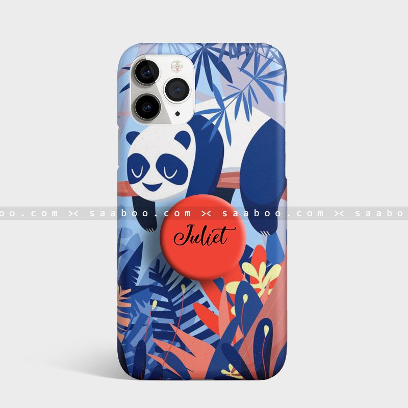 Gripper Case With Panda And Florals