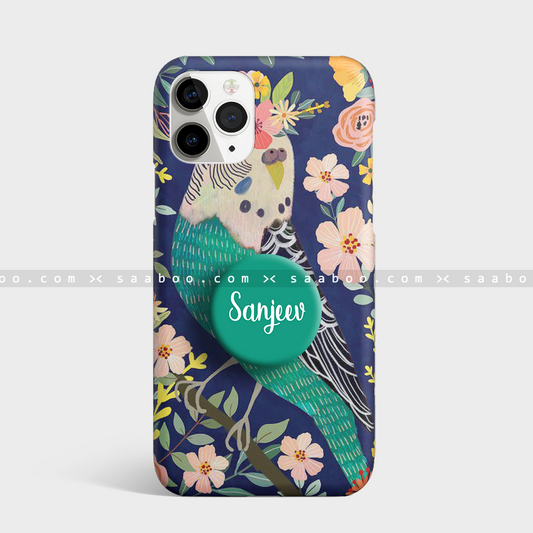 Gripper Case With Cockatiel Budgie Art