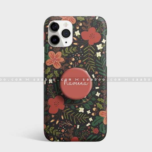 Gripper Case With Bird And Flowers