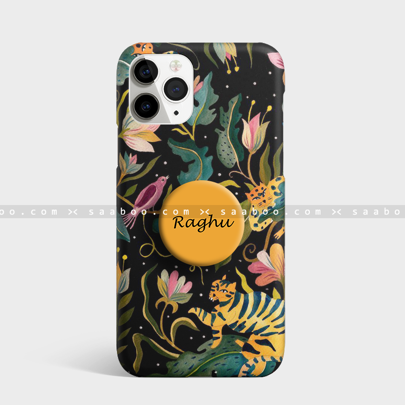 Gripper Case With Tiger And Flowers
