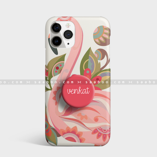 Gripper Case With Pink Duck & Floral