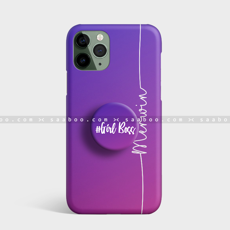 Light Purple  Shades Gradient Name Gripper Case