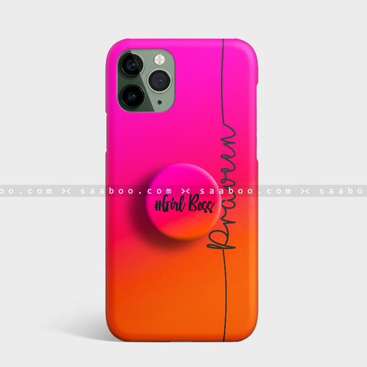 Light Orange Shades Gradient Name Gripper Case