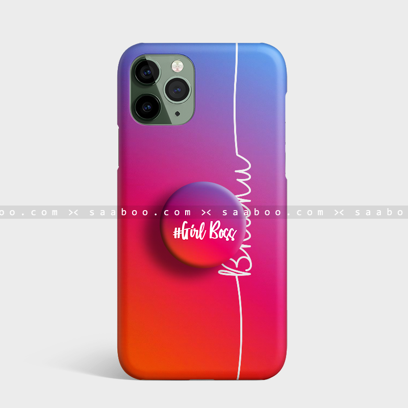 Red Shades Gradient Name Gripper Case