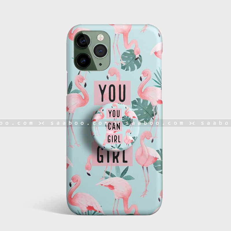 You Can Girl Flamingo Case