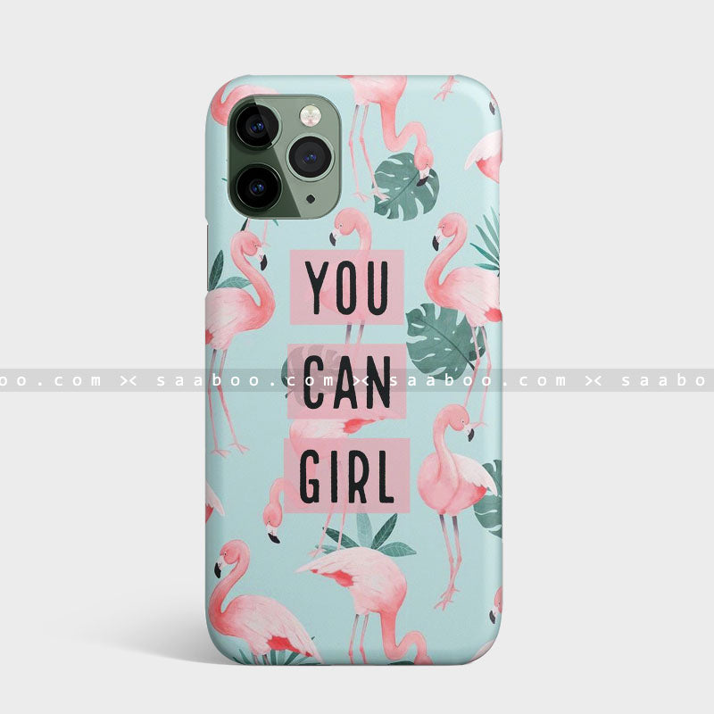 You Can Girl Flamingo Case