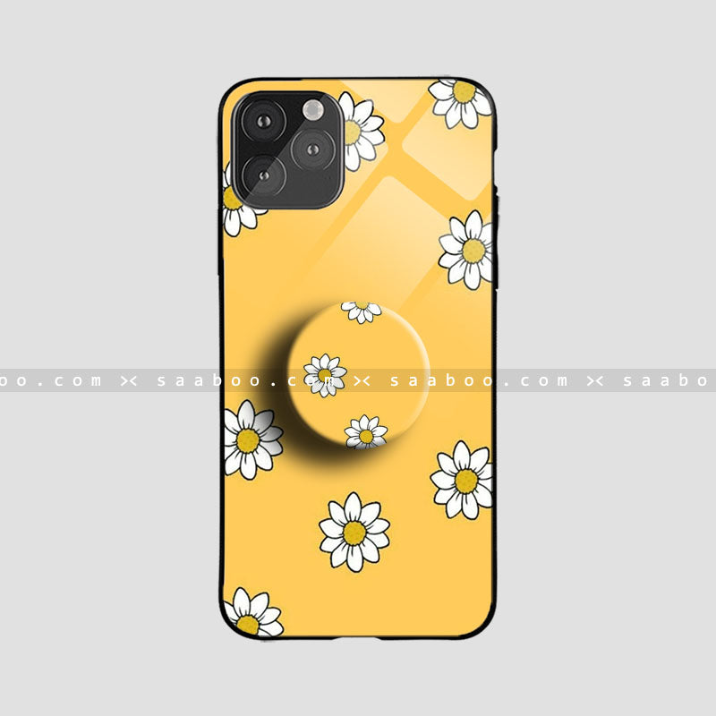 Glass Case With Yellow Color flower
