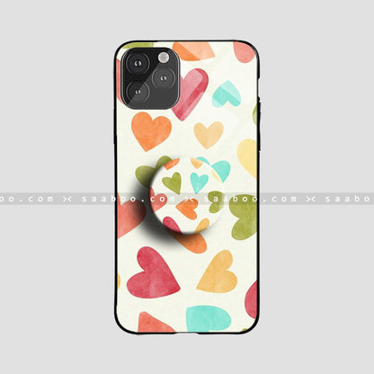 Glass Case With color Heart's
