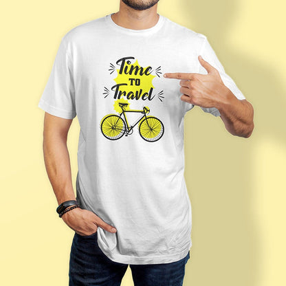 Time to Travel White Unisex T-Shirt