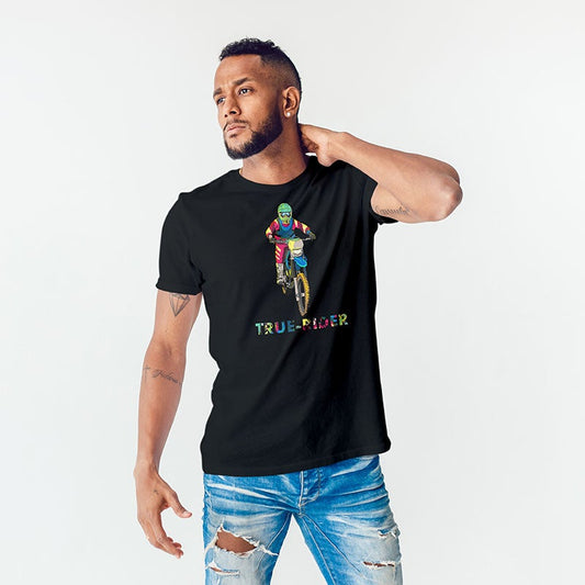 True Rider Black Unisex T-Shirt