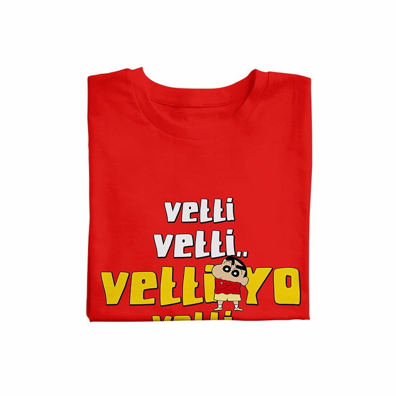 Vetti Shinchan Red Unisex T-Shirt