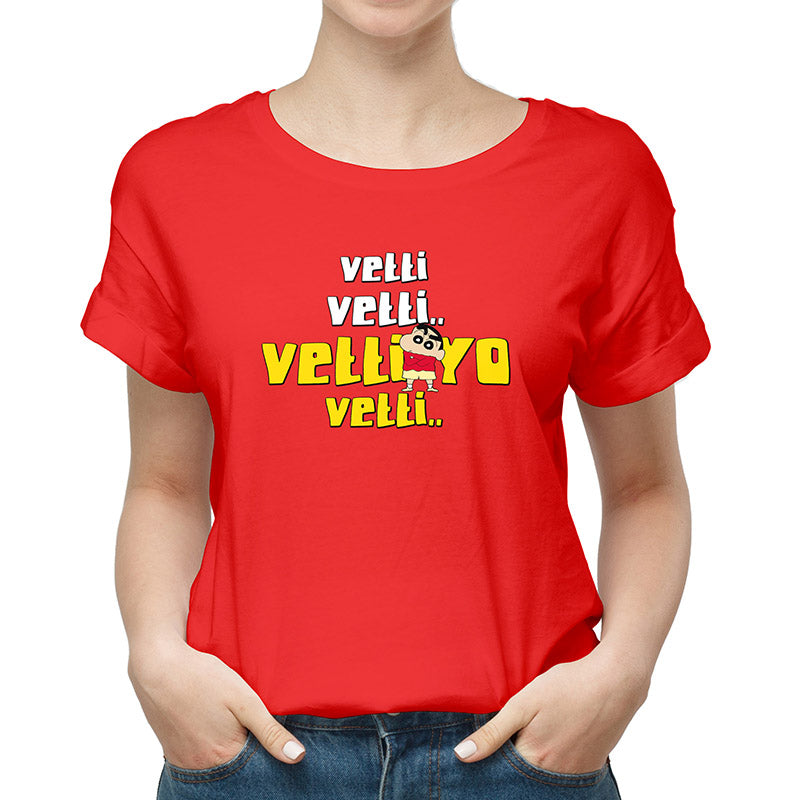 Vetti Shinchan Red Unisex T-Shirt