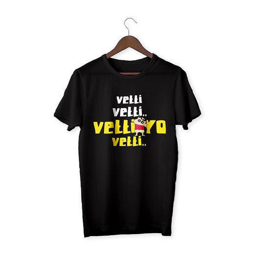 Vetti Shinchan Black Unisex T-Shirt